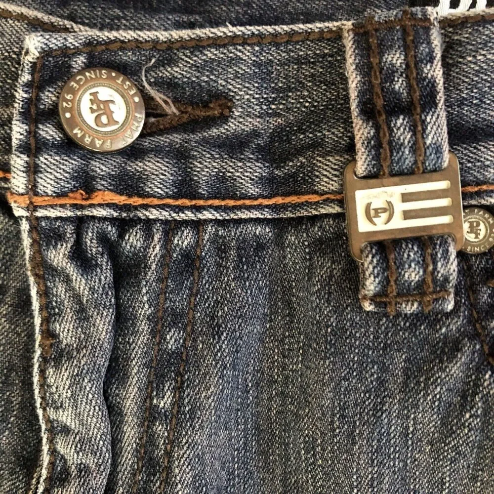 VTG Phat Farm Baggy Jeans Mens Size 36x32 Wide Leg Streetwear Skater Grunge